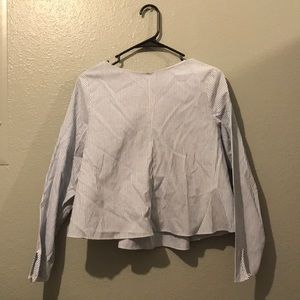 Stripped Long Sleeve Blouse